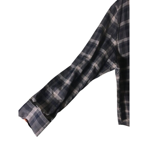 Billy Reid Shirt Men's Size XXL Gray Plaid Button Up Standard Fit 100% Cotton - Picture 5 of 7